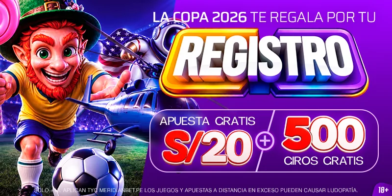 Pieza publicitaria de registro con oferta de apuesta gratis y giros gratis.